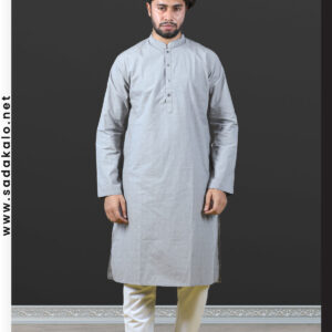 Solid White Colour Punjabi For Men at Sadakalo
