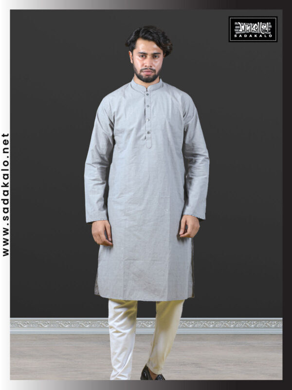Solid White Colour Punjabi For Men at Sadakalo